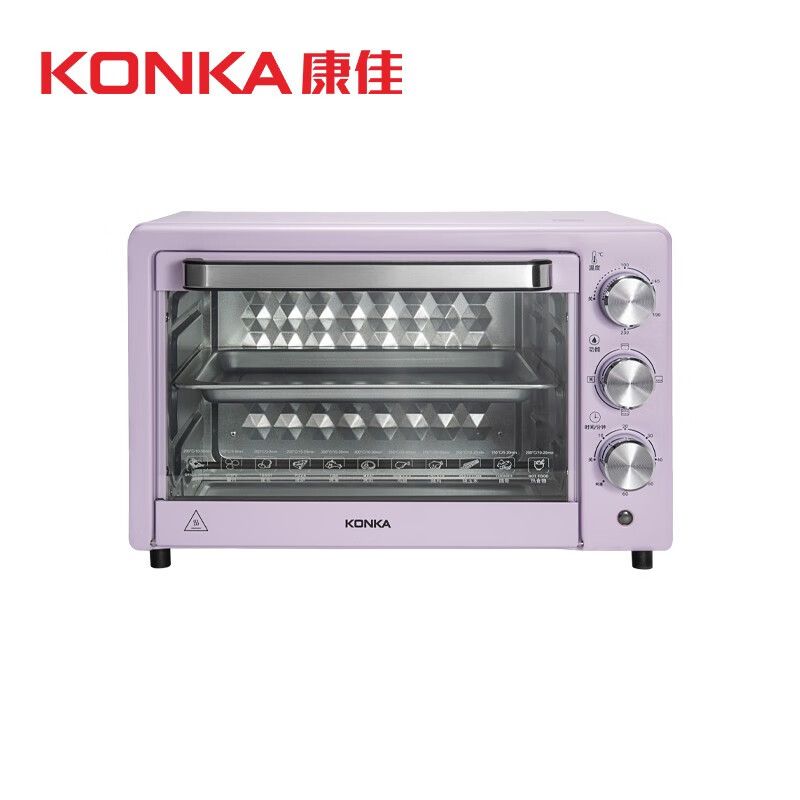 (KONKA)KONKA康佳KDKX-2001-R(P)旋轉式烤箱家用電烤箱20L容量
